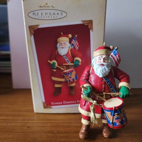 Hallmark Keepsake Christmas Ornament Yankee Doodle Santa 2005 NEW - Picture 5 of 7